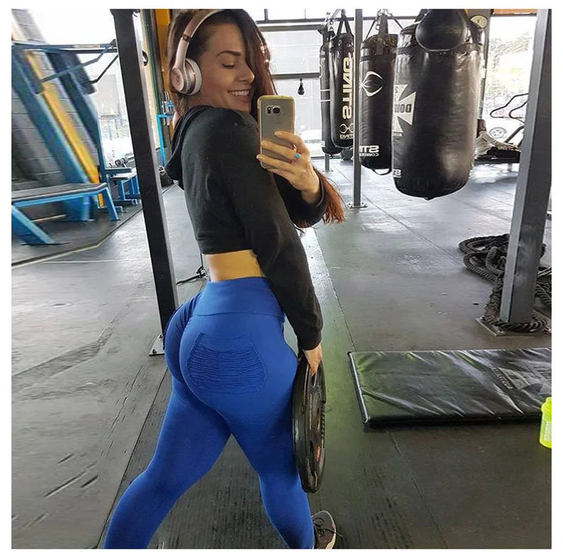 Calças de ioga femininas push up leggings leggins esporte fitness menina -Ultimas Unidades 🔥