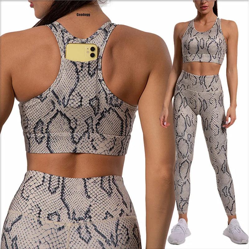 2024 Women GymYoga Suit for Fitness Gym Leggings Set Active