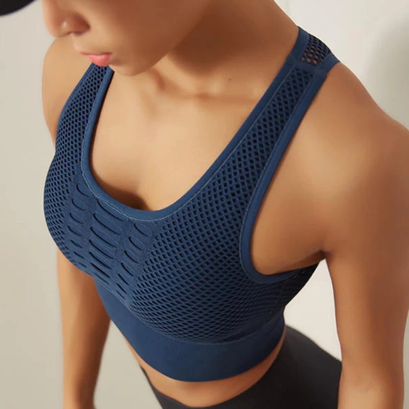 Camisetas femininas de fitness quente treino sutiã esportivo yoga
